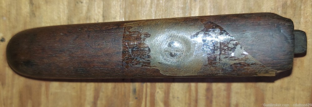 Remington Number 6 .22 LR factory walnut forewood and screw-img-3