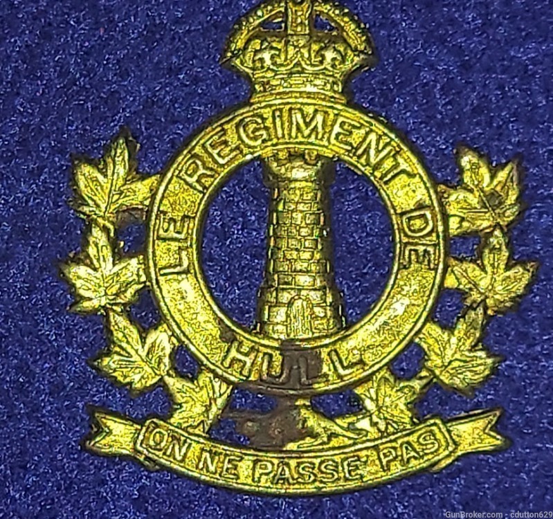Canadian cap badge Le Regiment De Hull-img-0