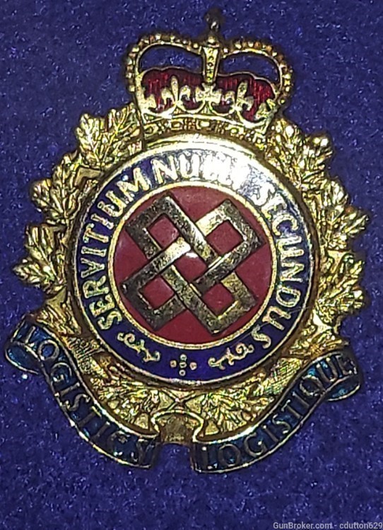 Canadian cap badge enamel Logistics-img-0