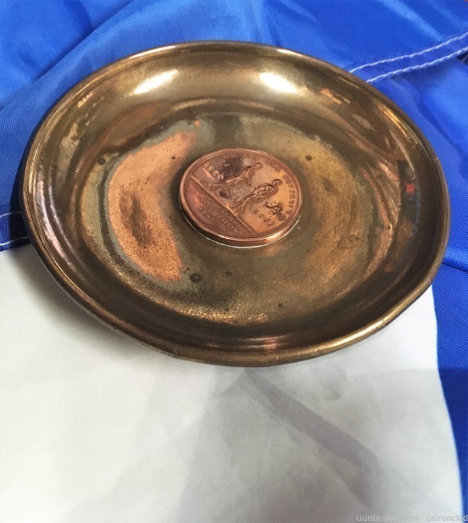 Abolitionist  Slave Token on a Receiving Tray-img-0