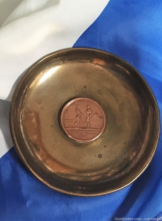 Abolitionist  Slave Token on a Receiving Tray-img-8