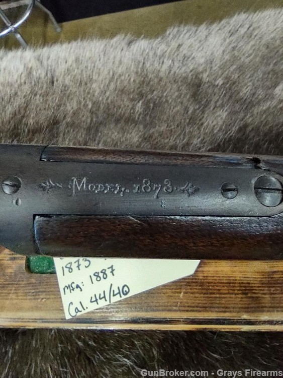 ANTIQUE WINCHESTER MODEL  1873 RIFLE IN 44/40 MFG 1887-img-5