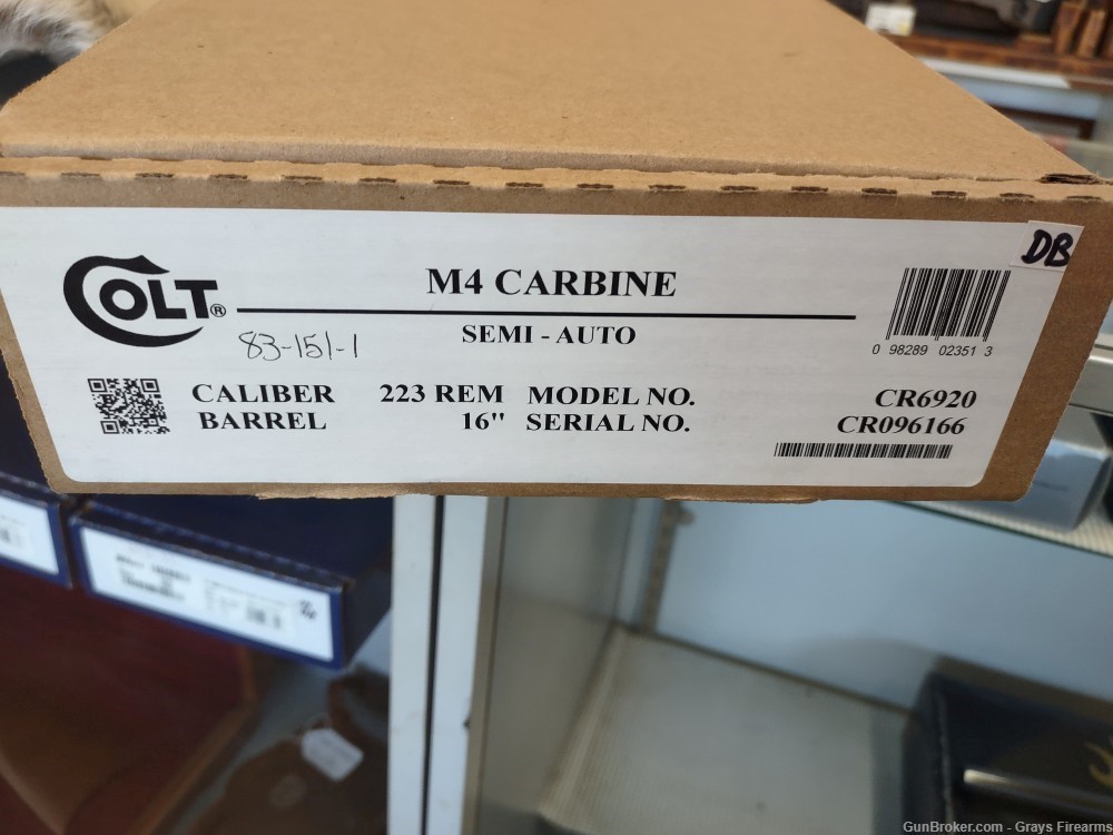 NEW IN BOX COLT AR 15 CARBINE M 4  CR6920, Semi, 223 Rem/556NATO 16" BARREL-img-4
