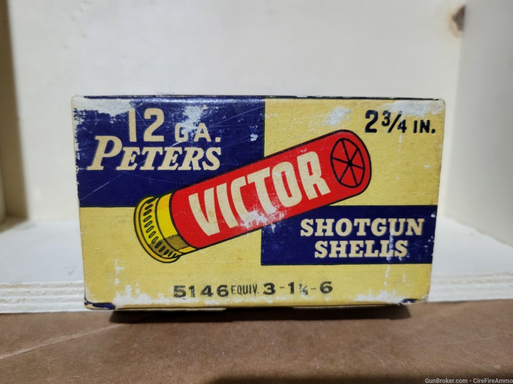 Vintage Peters 12 gauge 2 3/4 dupont victor shotshells no cc fee-img-0