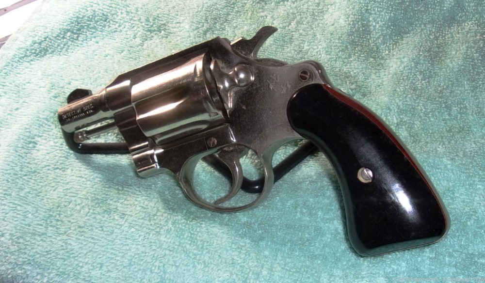 Colt Detective Nickel Finish .38 Special Revolver 2"  vintage NICE!-img-5