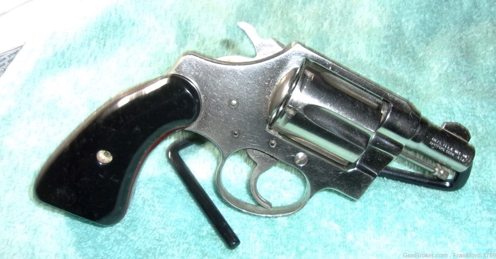 Colt Detective Nickel Finish .38 Special Revolver 2"  vintage NICE!-img-7