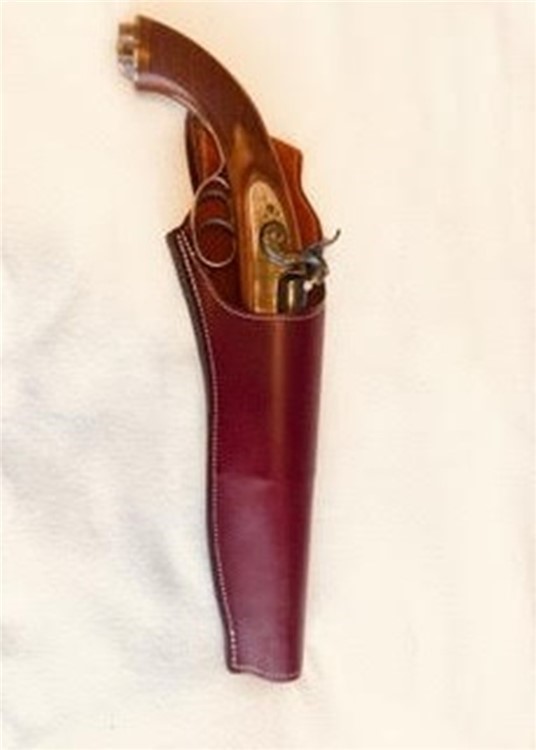 Leather Shoulder Holster for Pedersoli Howdah (.45/.410,  & 20 gauge BP)-img-2
