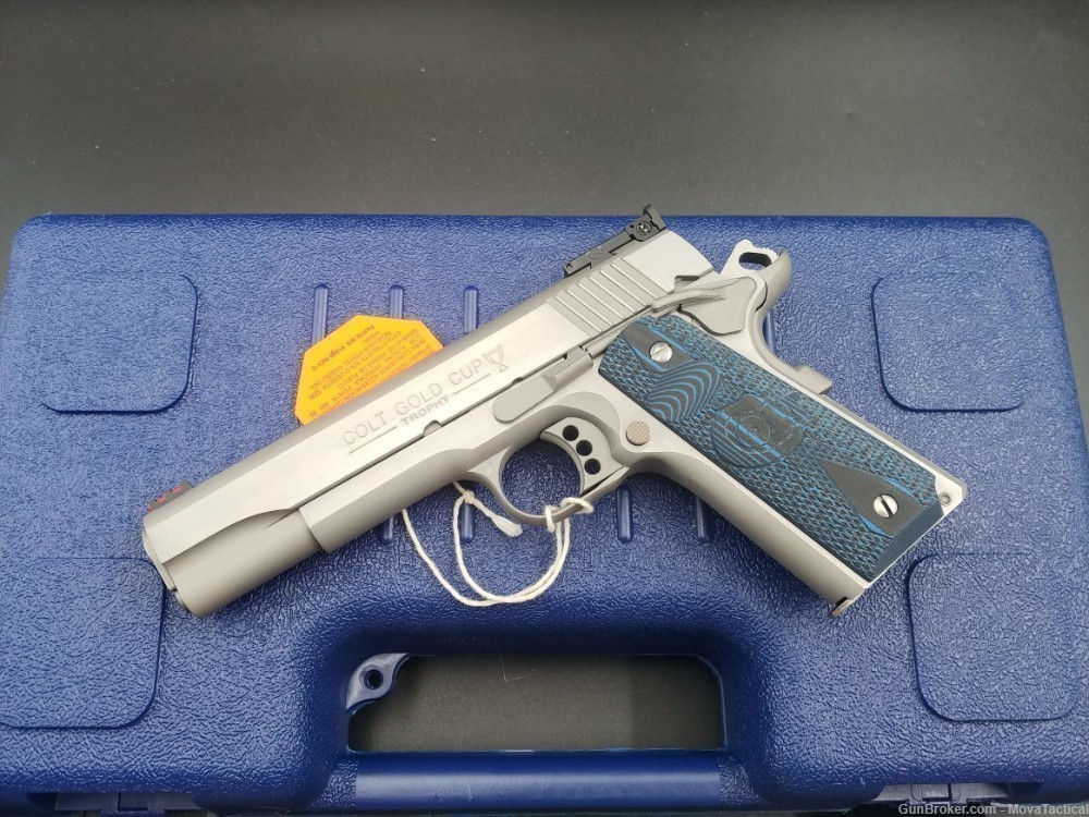COLT 1911 Gold Cup 45ACP Colt Stainless  2x Colt-1911 MAGS, Match Barrel-img-5