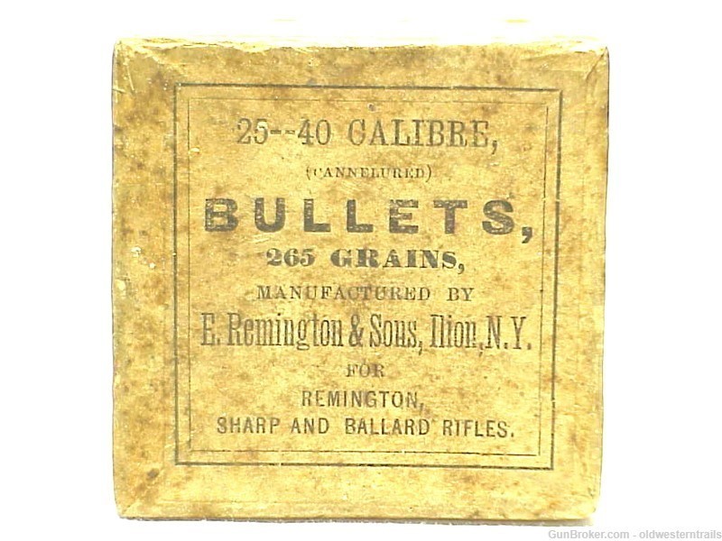 Box of 25 - 40 Calibre Bullets for Remington - Sharps & Ballard Rifles-img-0