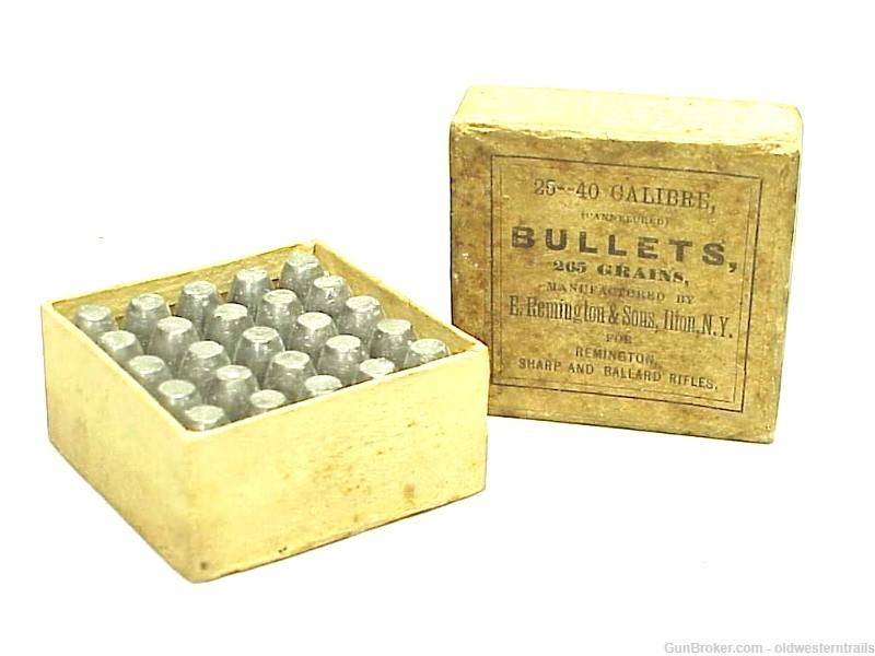 Box of 25 - 40 Calibre Bullets for Remington - Sharps & Ballard Rifles-img-1
