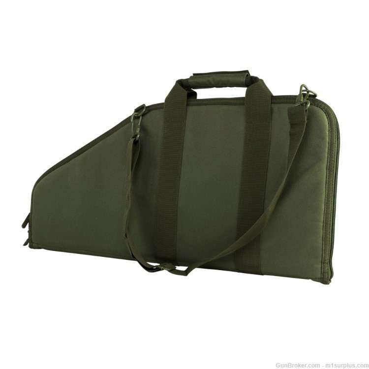 VISM 28" Tactical Green Gun Case w/ Magazine Pouches for Ruger AR556 PISTOL-img-1