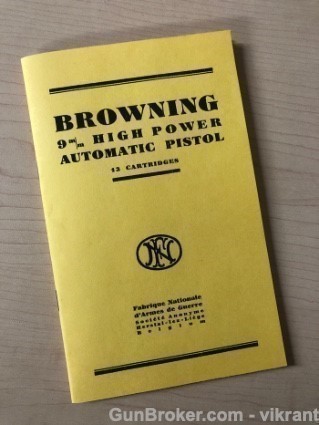 Browning FN High Power pistol manual 9MM-img-0