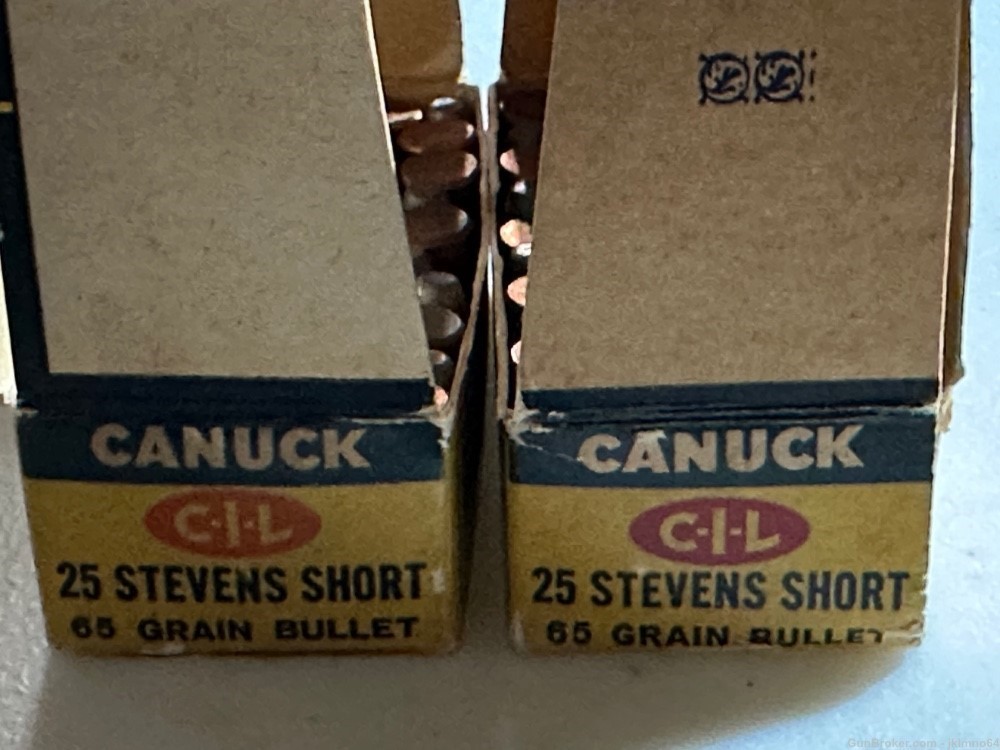 100 rounds of Canuck 25 Stevens SHORT rimfire ammo-img-6