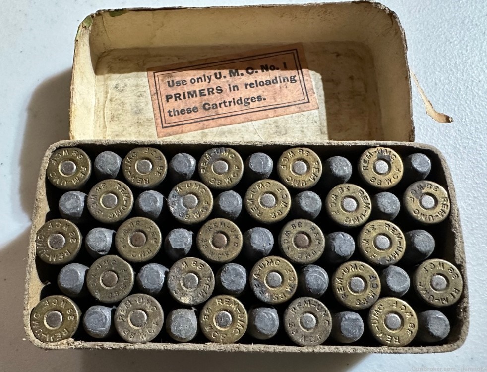 50 rounds of vintage UMC 38 Winchester 38-40 WCF ammo-img-2