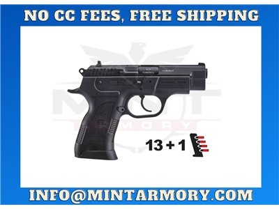 SAR B6C Compact BLACK, 9mm Polymer Pistol, 13+1 | B69CBL
