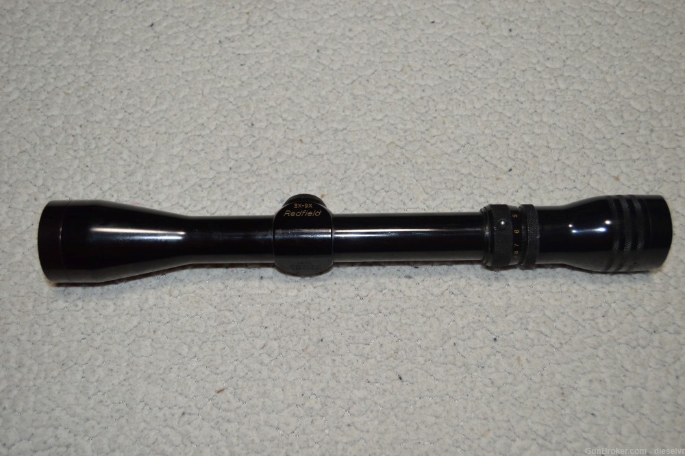 VINTAGE US Made Redfield Wde Angle 3-9x Rifle Scope w/ Uncle Mike's Cvrs.-img-3