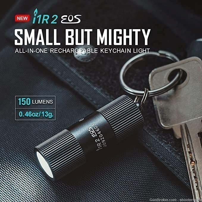 Olight i1R 2 EOS Keychain Flashlight Kit Rechargeable, FREE SHIPPING-img-3