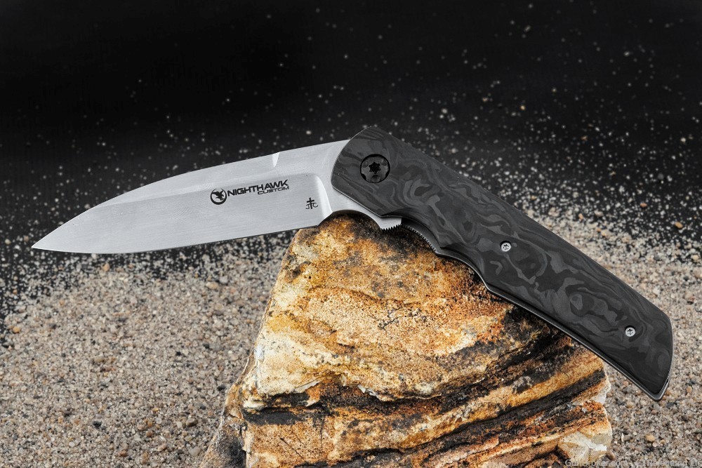 NIGHTHAWK CUSTM CLARK CUSTOM WHARNCLIFFE 3" BLADE FOLDING KNIFE MODEL# K205-img-0