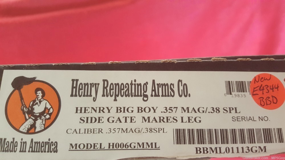 [e4344] NIB Henry Mares Leg 357 Mag-img-4