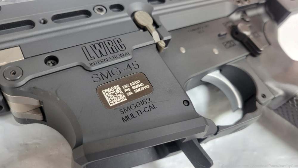 LWRC SMG-45 Semi-Auto .45ACP Pistol w/ SB Side Folder Brace, One Mag-img-2