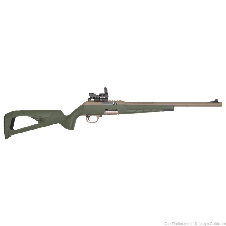 Winchester Wildcat 22 LR. 16.5" Tan & OD Green with Reflex Sight Rifle-img-0