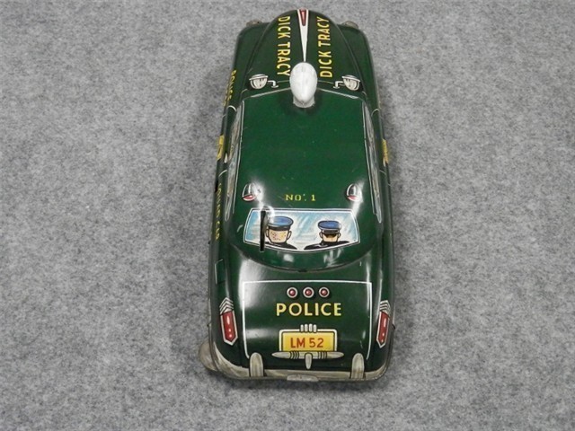 1949 MARX DICK TRACY POLICE SQUAD CAR TIN (NICE)-img-4