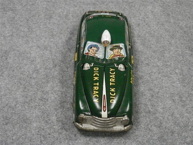 1949 MARX DICK TRACY POLICE SQUAD CAR TIN (NICE)-img-5