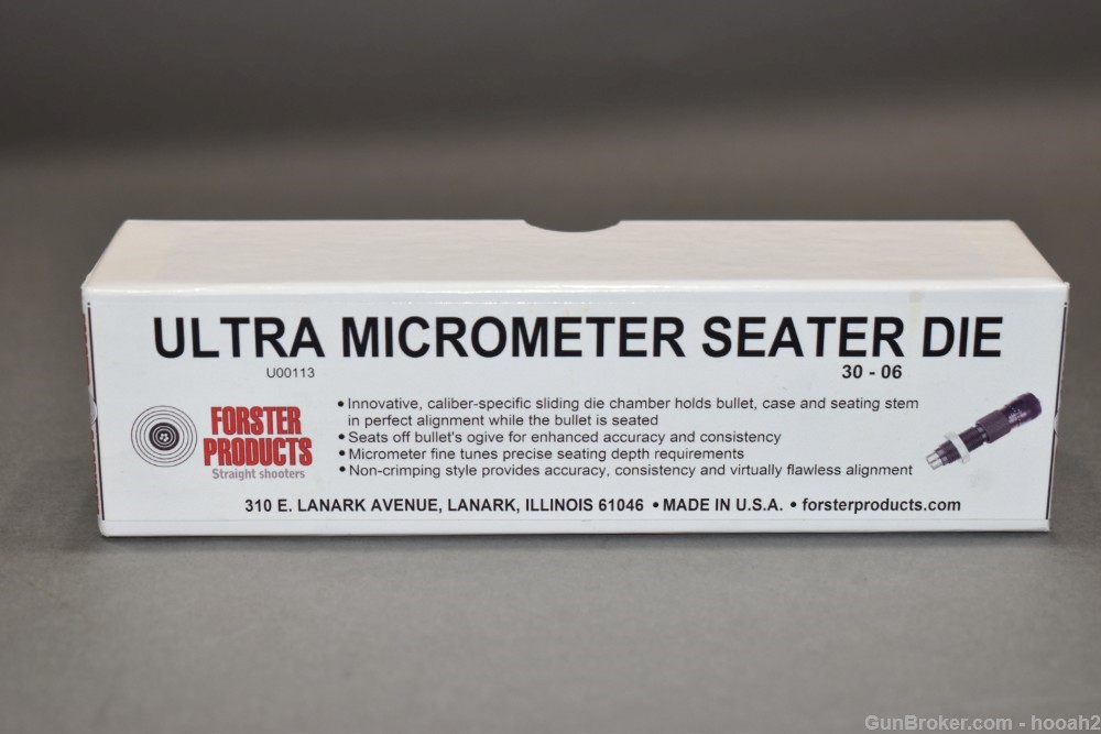 Excellent Forster Ultra Micrometer Seater Die 30-06 -img-0