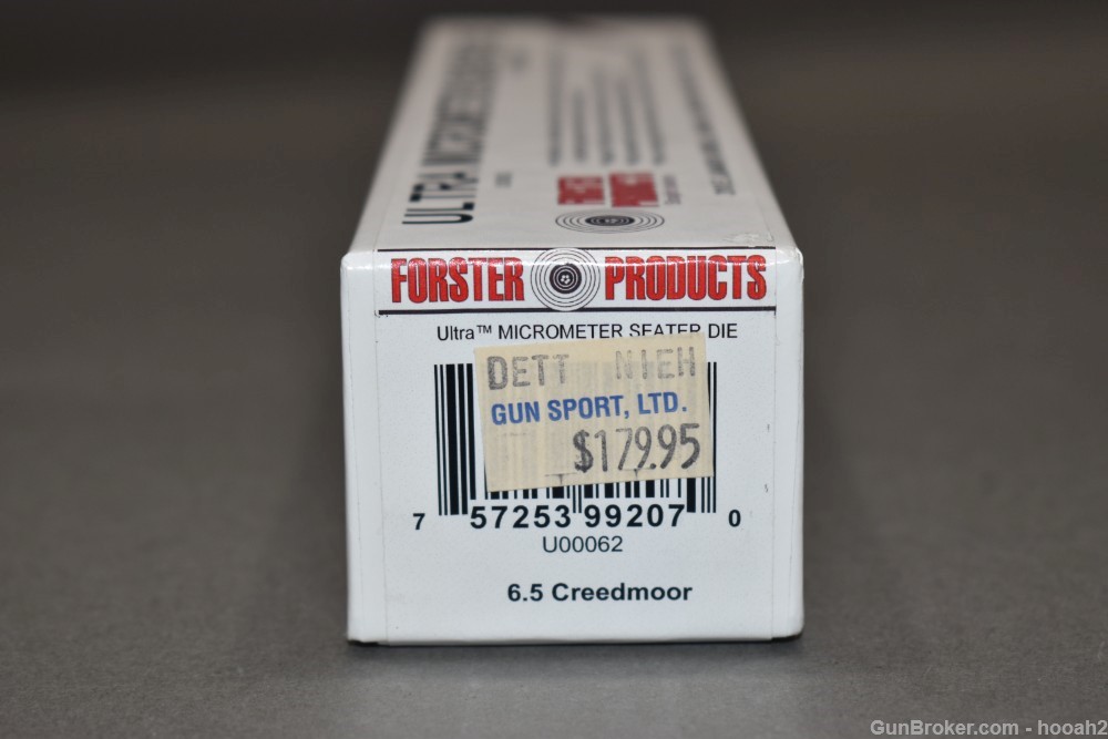 Excellent NOS Forster Ultra Micrometer Seater Die 6.5 Creedmoor Sealed-img-3