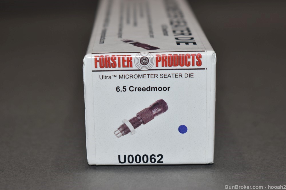 Excellent NOS Forster Ultra Micrometer Seater Die 6.5 Creedmoor Sealed-img-1