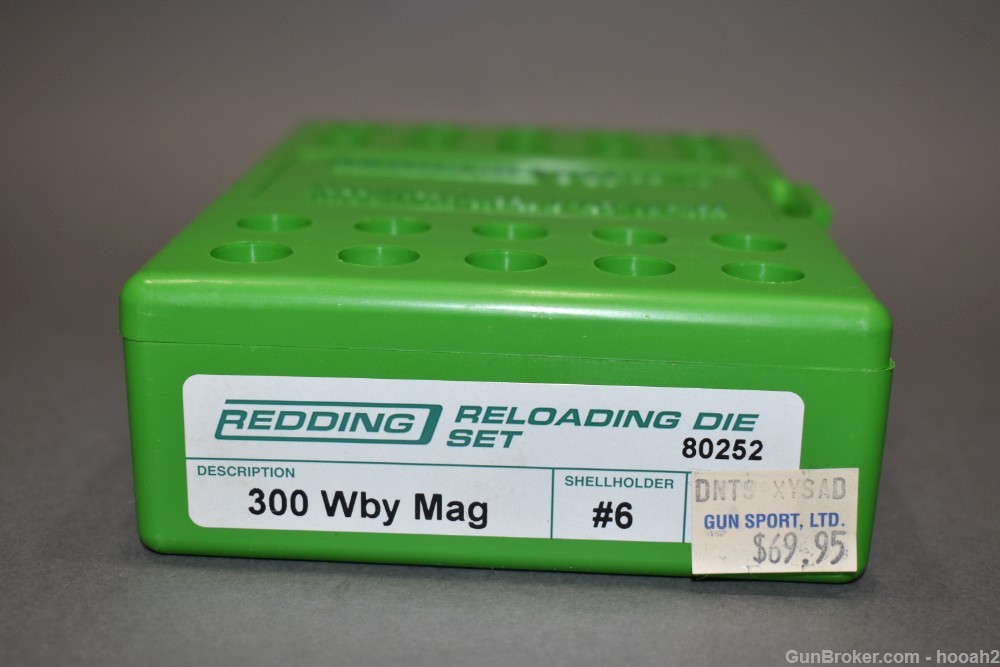 Excellent Redding #80252 300 Weatherby Magnum Full Length Die Set-img-1