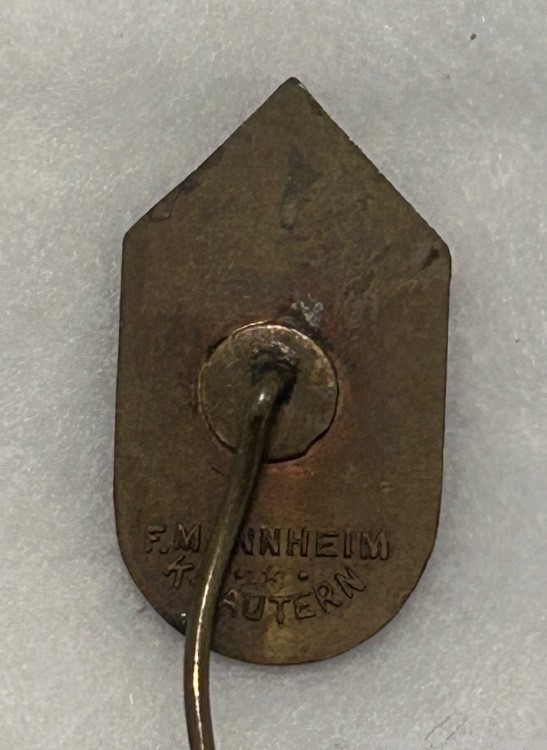 Original WW2 German 1933 Denkt Deutsch Kauft Deutsch Stick Pin -img-3