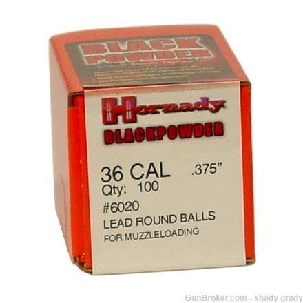 hornady .375 36cal lead balls -img-0
