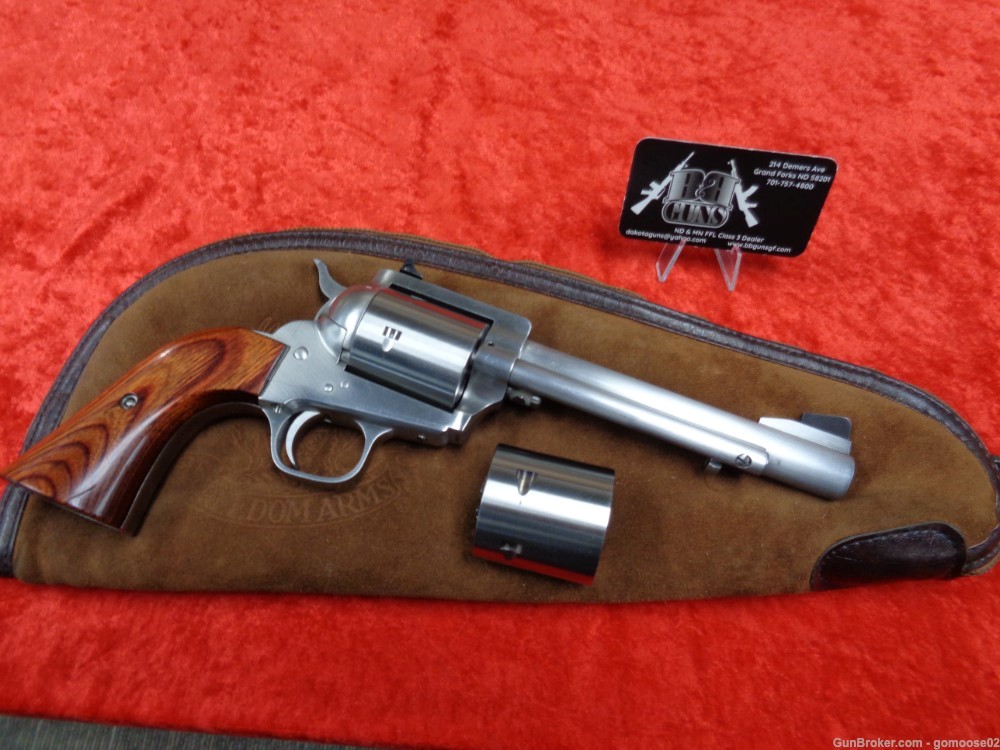 Freedom Arms Model 83 Premier 45 Colt 454 Dual Cylinder SAA Stainless TRADE-img-1
