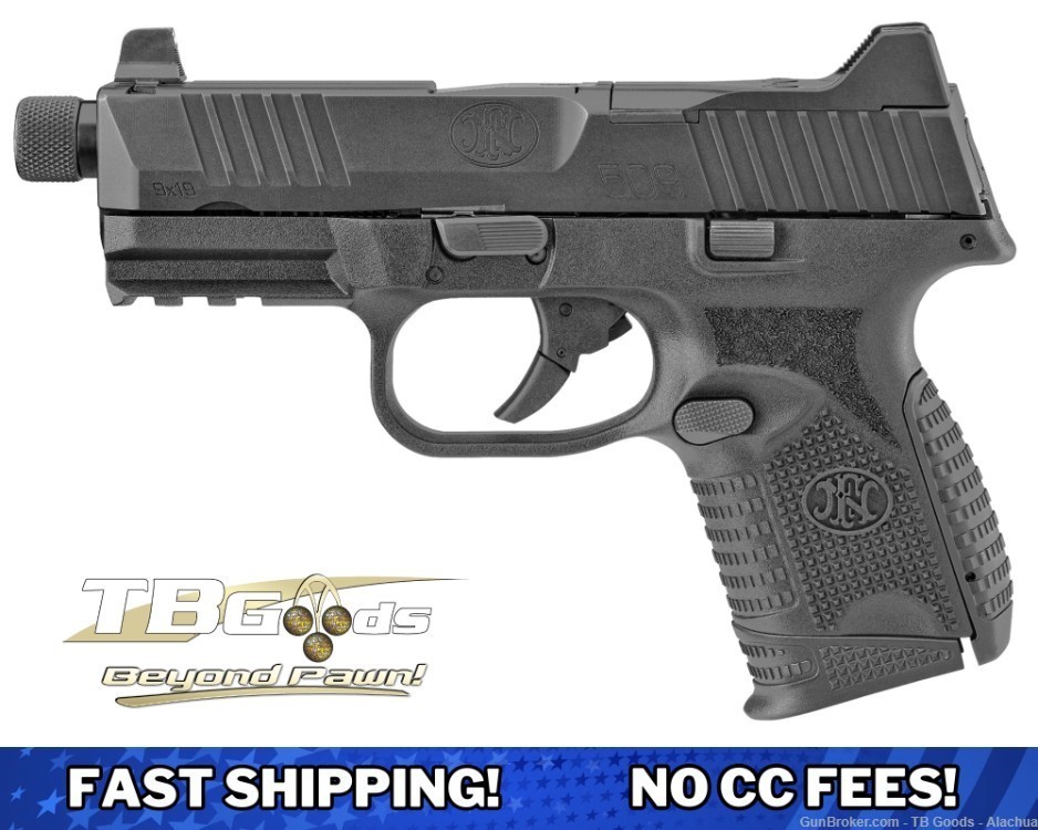 FN America FN509 Compact Tactical Striker Fired Compact 9MM 12/24 RD Mags-img-1