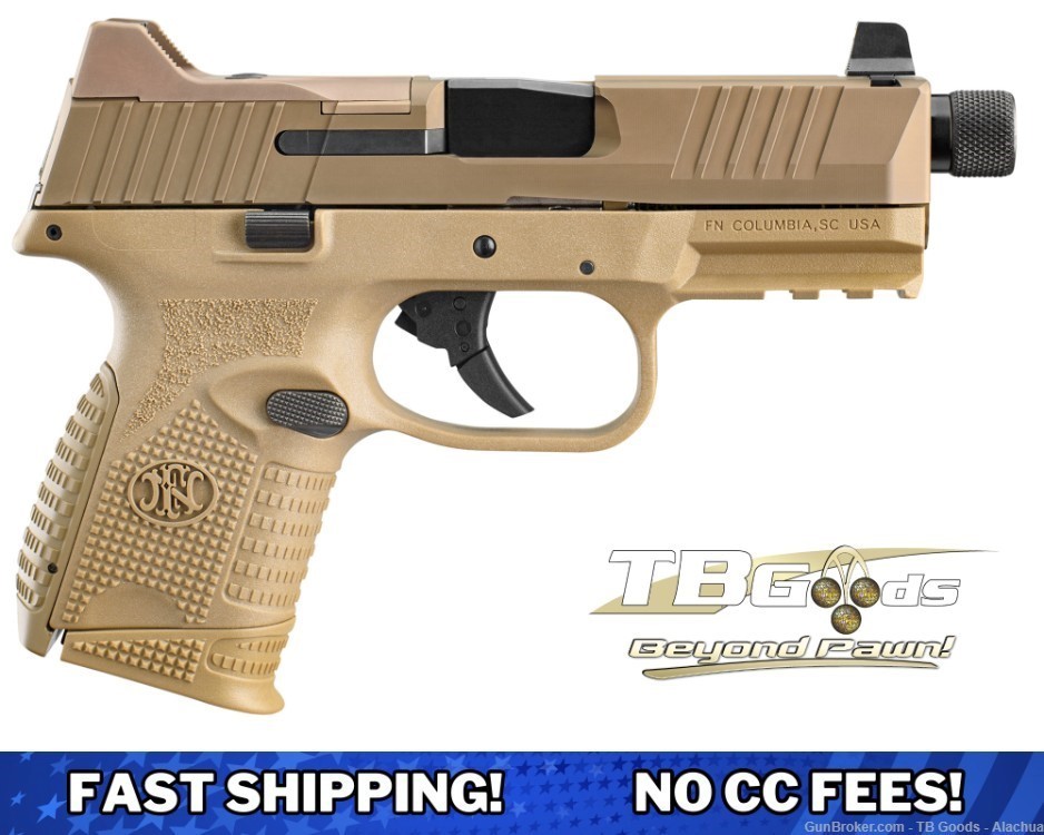 FN America FN509 Compact Tactical Striker Fired Compact 9MM 12/24RD Mags-img-0