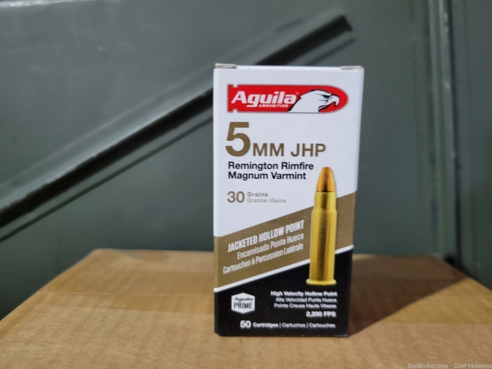 Aguila 5mm remington rimfire magnum varmint 30 grain jhp-img-0