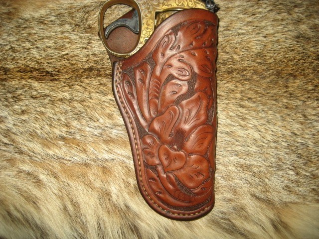 VINTAGE CHAS. BLUEMEL HOLSTER S & W COMBAT MASTERPIECE 4" !-img-1