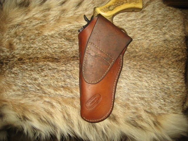 VINTAGE CHAS. BLUEMEL HOLSTER S & W COMBAT MASTERPIECE 4" !-img-2