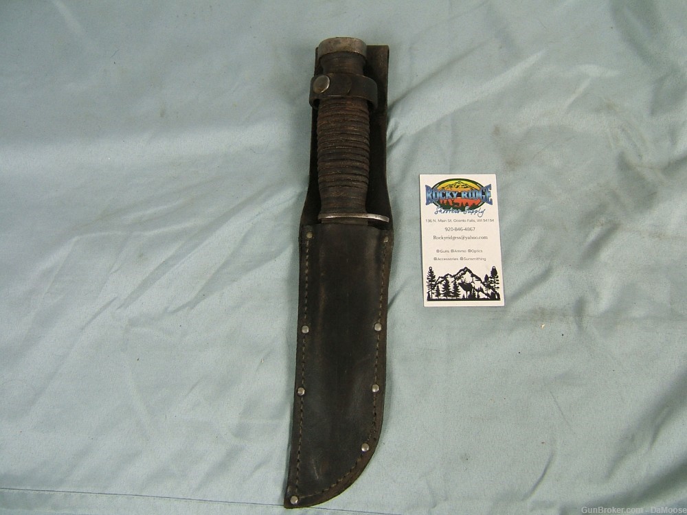WWII Case XX Fighting Knife with Original Sheath-img-0