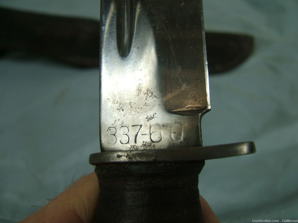WWII Case XX Fighting Knife with Original Sheath-img-4