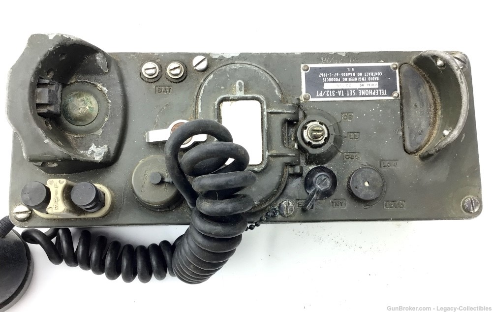 Original US Vietnam War Era TA-312/PT Field Telephone With Carry Case ...