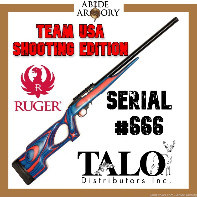 Ruger 10/22 TALO USA Shooting Olympics 2024 Serial #666 -31180 736676311804-img-0