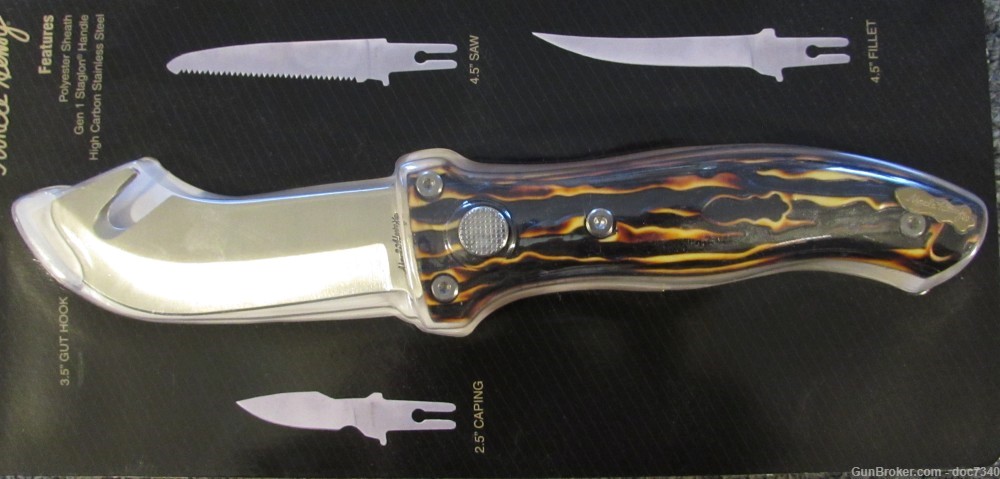 Uncle Henry 4 blade hunting knife set-img-2