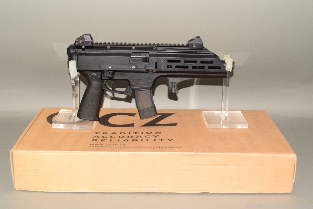 Nice CZ Scorpion EVO 3 S1 9mm Pistol W Upgrades Pakse & Box-img-0