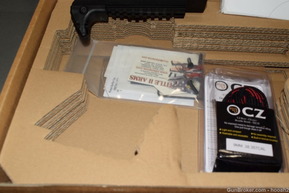 Nice CZ Scorpion EVO 3 S1 9mm Pistol W Upgrades Pakse & Box-img-42