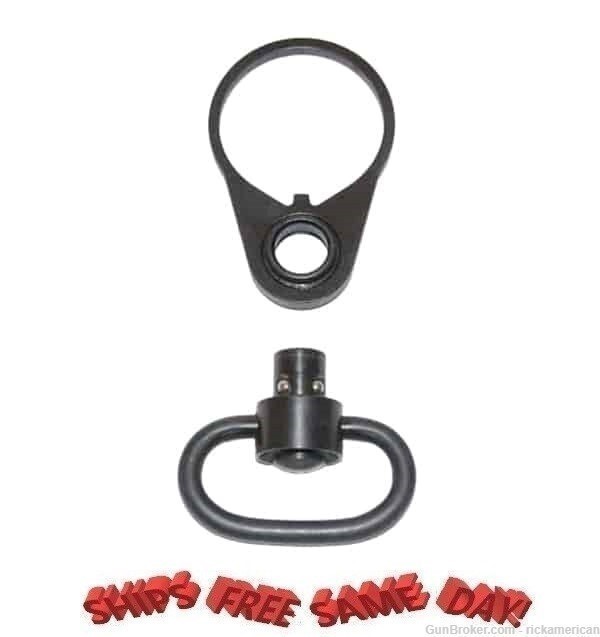 AR-15 ENDPLATE FOR QD SINGLE POINT SLING ADAPTER WITH SWIVEL-img-0
