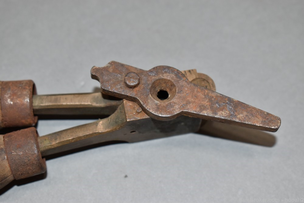 Vintage Unmarked Brass Single Cavity Bullet Mold .345" Diameter Round Nose-img-13