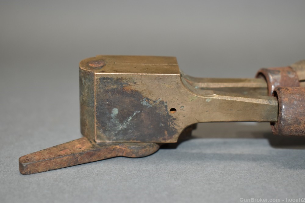 Vintage Unmarked Brass Single Cavity Bullet Mold .345" Diameter Round Nose-img-7
