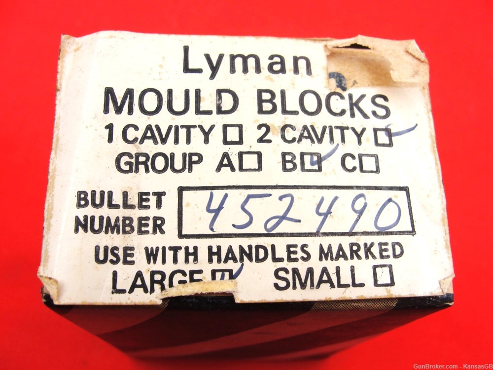 Lyman 452490 45 255 gr DC GC bullet mould blocks-img-7